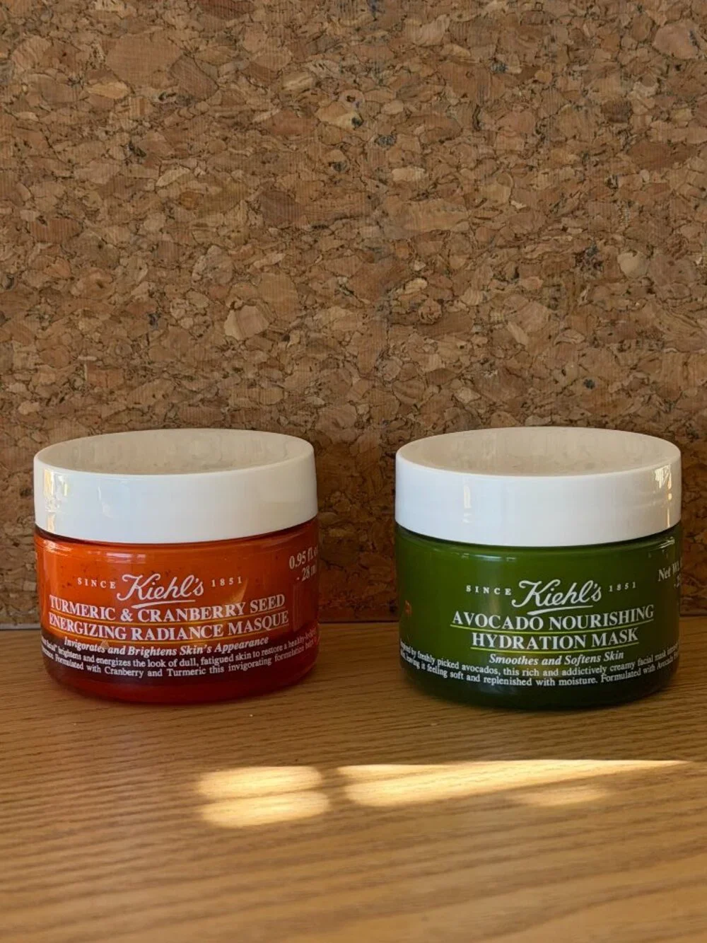 Kiehl’s Mask Duo: Turmeric & Cranberry + Avocado Hydration Masks 0.95oz
